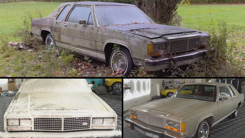 Ford Crown Victoria вернули к жизни после первой мойки за 30 лет